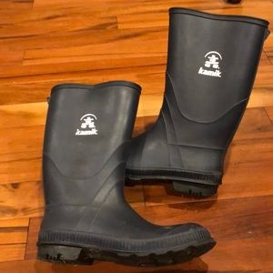 Kamik rain boot. Navy. Size 5. Excellent condition